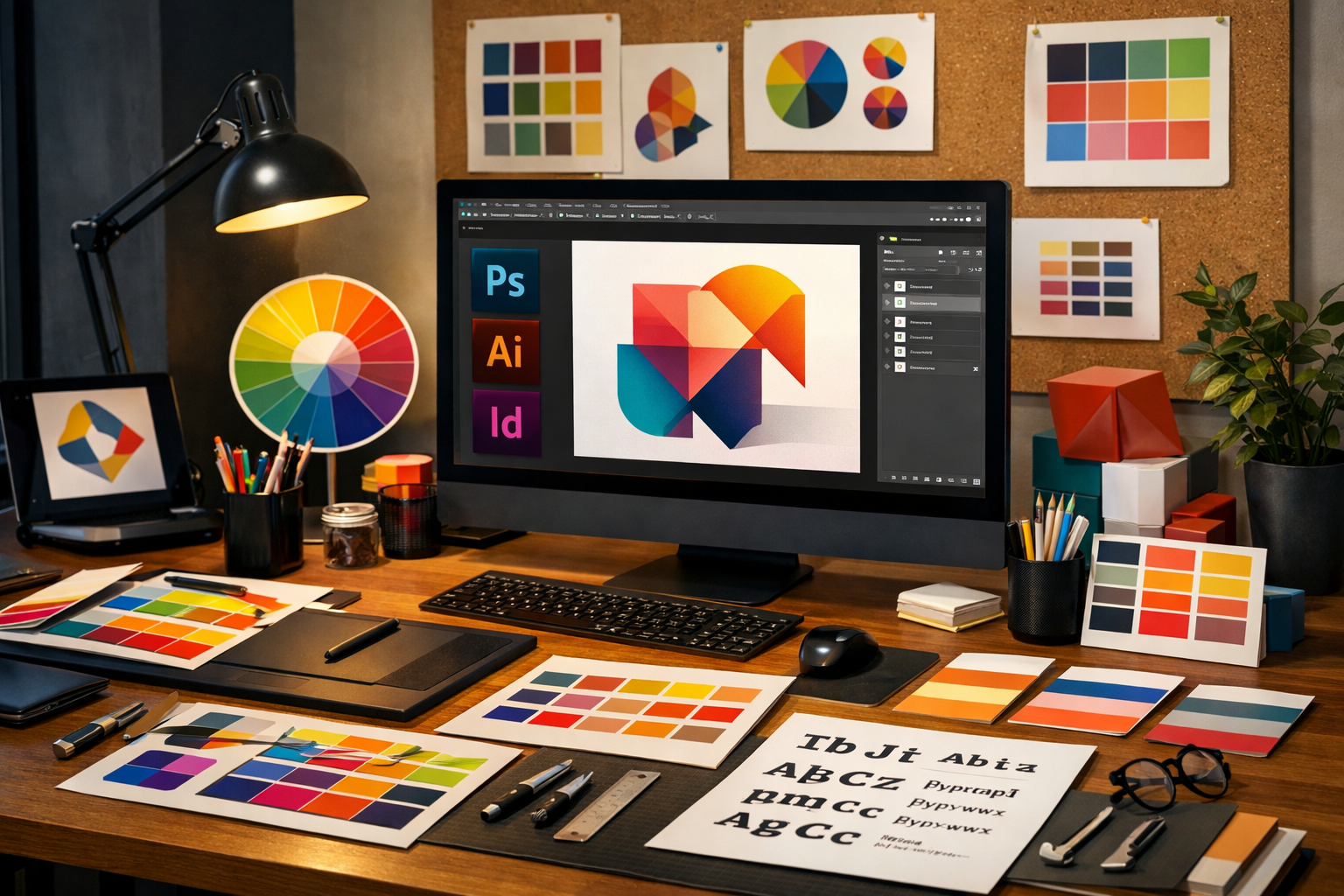 Grafik tasarim kursu egitim materyalleri ve renk paletleri